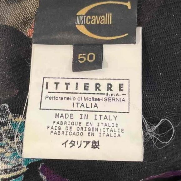 Just Cavalli Multicolor Printed Blouse – Long Sleeve, EUR 50 / US 14–16 - Picture 9 of 14